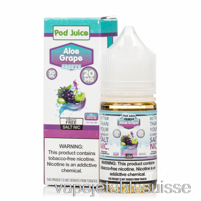 Vape Suisse Gel Aloe Raisin - Jus De Dosette - 30ml 35mg